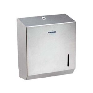 Dispensador toallitas secamanos de acero inoxidable. Capacidad 600 toallitas.