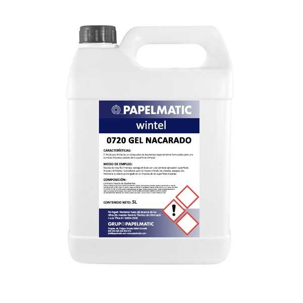 Jabón Gel Nacarado WINTEL. Bidón 5L.