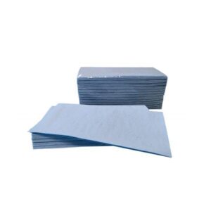 Pack 3920 Toallitas Plegadas Celulosa 100% Pasta Azul. 20x23CM. 2 Capas.