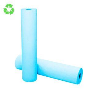 Papel Camilla color Azul Reciclado 1 Capa 80 metros Ancho 58cm 6 Rollos