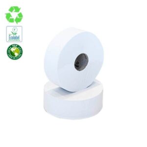 Papel Higiénico Industrial Reciclado 2 Capas 350m 6 Rollos Mandril estrecho
