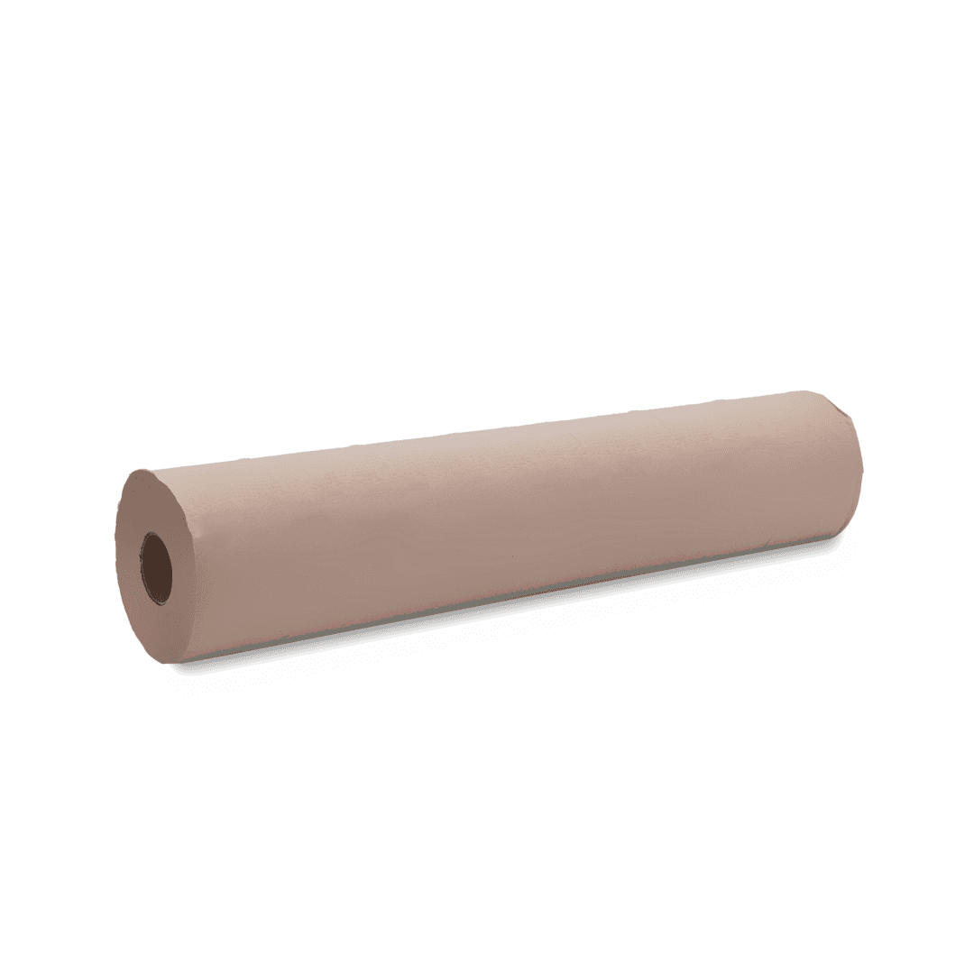 Papel para Camilla. Reciclado Natural. 2 Capas. 70 m. Ancho 60cm. 6 Rollos.