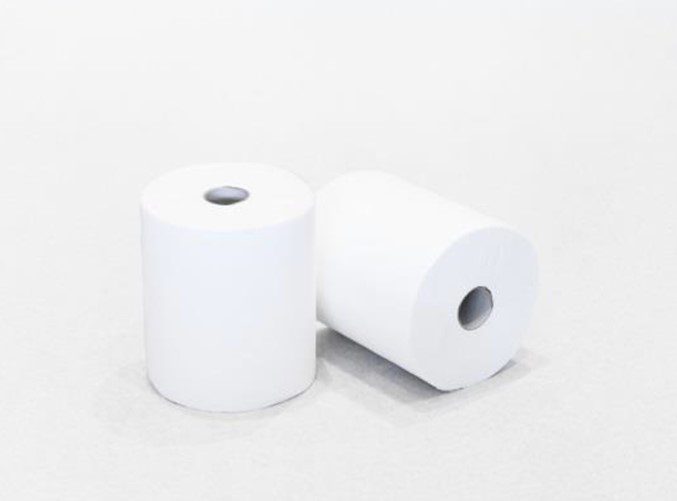 Bobinas de Papel de Manos. Papel Pasta. 2 Capas Laminado. 85m. 6 Rollos.