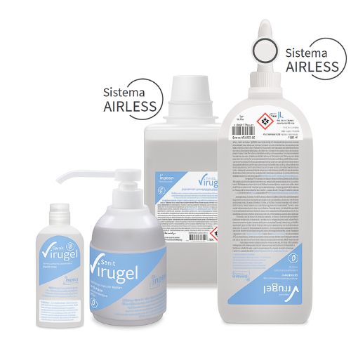 Gel Hidroalcoholico Sanit Virugel 0,5 Litros/ 12 Unidades.