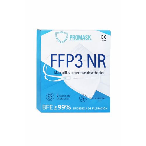 Mascarilla FFP3 Promask. Caja de 50 uds
